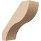 Ekena Millwork 3-inch W x 8-inch D x 8-inch H Geneva Rough Cedar Woodgrain TimberThane Knee Brace, Primed BRCUR03X08X08GNVRCPR - alternate 1